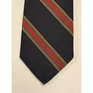 Vintage Narrow Robert Talbott Regimental Stripe Neck Tie John Rourke Savannah
